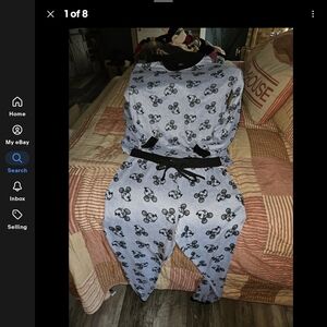 Disney Black and Gray Pajama Set